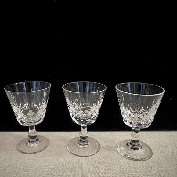Vintage mid 1980's Bruce by Royal Brierley sherry glasses set of 3 - Picture 1 of 5
